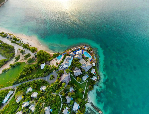 Letecký pohled na resort 