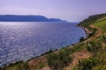 Výhled z terasy na Pelješac