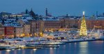 Pohled na Stockholm v advetním čase
