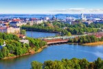 Scénický pohled na město Helsinky