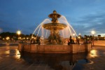 Paříž - fontána na Place de la Concorde