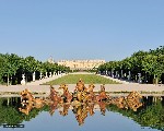 Zámek Versailles - zahrady s fontánou