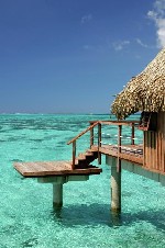 Tahiti, Návětrné ostrovy, Moorea - SOFITEL MOOREA IA ORA - Vodní bungalov