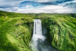 Slavný vodopád Skogafoss