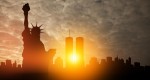 Socha Svobody a Twin Towers