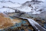 Vulkanický Krysuvik poloostrov Reykjanes