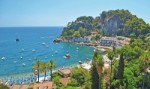 Itálie, Sicílie, Taormina - Villa Esperia - výhled z hotelu