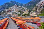 City of Positano on Amalfi coast in the province of Salerno, Campania,