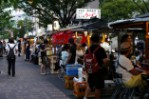 Stánky jatai, Fukuoka, Japonsko