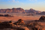 Poušť u Wadi Rum