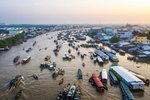 Plovoucí trh Cia Rang na řece Mekong