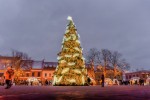 Kaunas, vánočně laděné náměstí