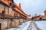 Hrad Trakai v zimě