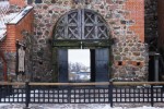 Hrad Trakai v zime, brána