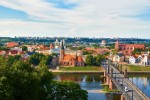 Panoramatický pohled na město Kaunas