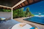 Kanifushi beach villa s bazénem terasa