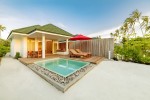 Sunset pool beach villa