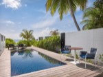 Deluxe tengerparti villa medencével - terasz