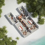 Családi tengerparti villa - 2 hálószoba - alaprajz