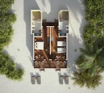 2 ložnice family beach villa půdorys