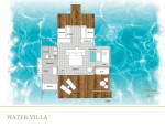 Water villa půdorys