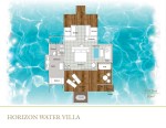 Horizon water villa půdorys