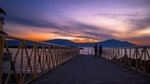 Západ slunce jezero Chapala
