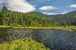 Bavorský les - Kleiner Arbersee a vrchol Große Arber