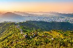 Panoramatický výhled na Himaláje ze Sarangkot hill, Pokhara
