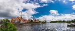 Řeka Odra protékající Wroclawí