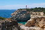 Útesy na pobřeží Algarve - pěší turistika v Portugalsku