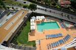 Výhled z hotelu na bazén