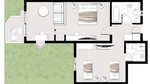 Family bungalov Deluxe - půdorys