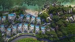 Ptačí pohled na resort