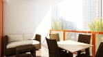 Balkon s posezením