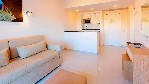 Apartmá - obývací část s kuchyňským koutem