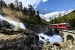 Švýcarsko - trať mezi Morteratsch a průsmykem Bernina