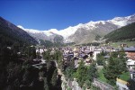 Švýcarsko, Švýcarsko, Kanton Valais, Saastal - Glacier Express a Matterhorn