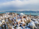 Hagia Sophia Mosquev zimě