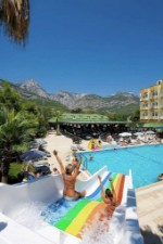 Turecko, Turecká riviéra, Beldibi - Larissa Hotel Beldibi - Pohled z tobogánu
