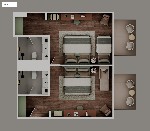 Rodinný pokoj 2 ložnice