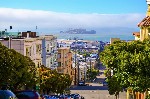 San Francisco - ulice směrem na Alcatraz