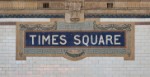 Times Square New York City Subway Sign Tile Pattern in Midtown