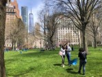 Poklidná atmosféra v parku v New Yorku