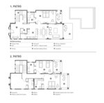 4. ložnicová vila A/B - půdorys