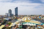 Central Phnom Penh City in Cambodia