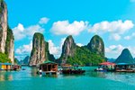 Plovoucí vesnice v Ha long
