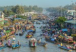 Vietnam - plovoucí trh v deltě Mekongu