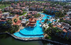 Letecký pohled na resort 