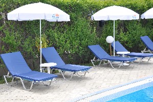 Pool lounge area